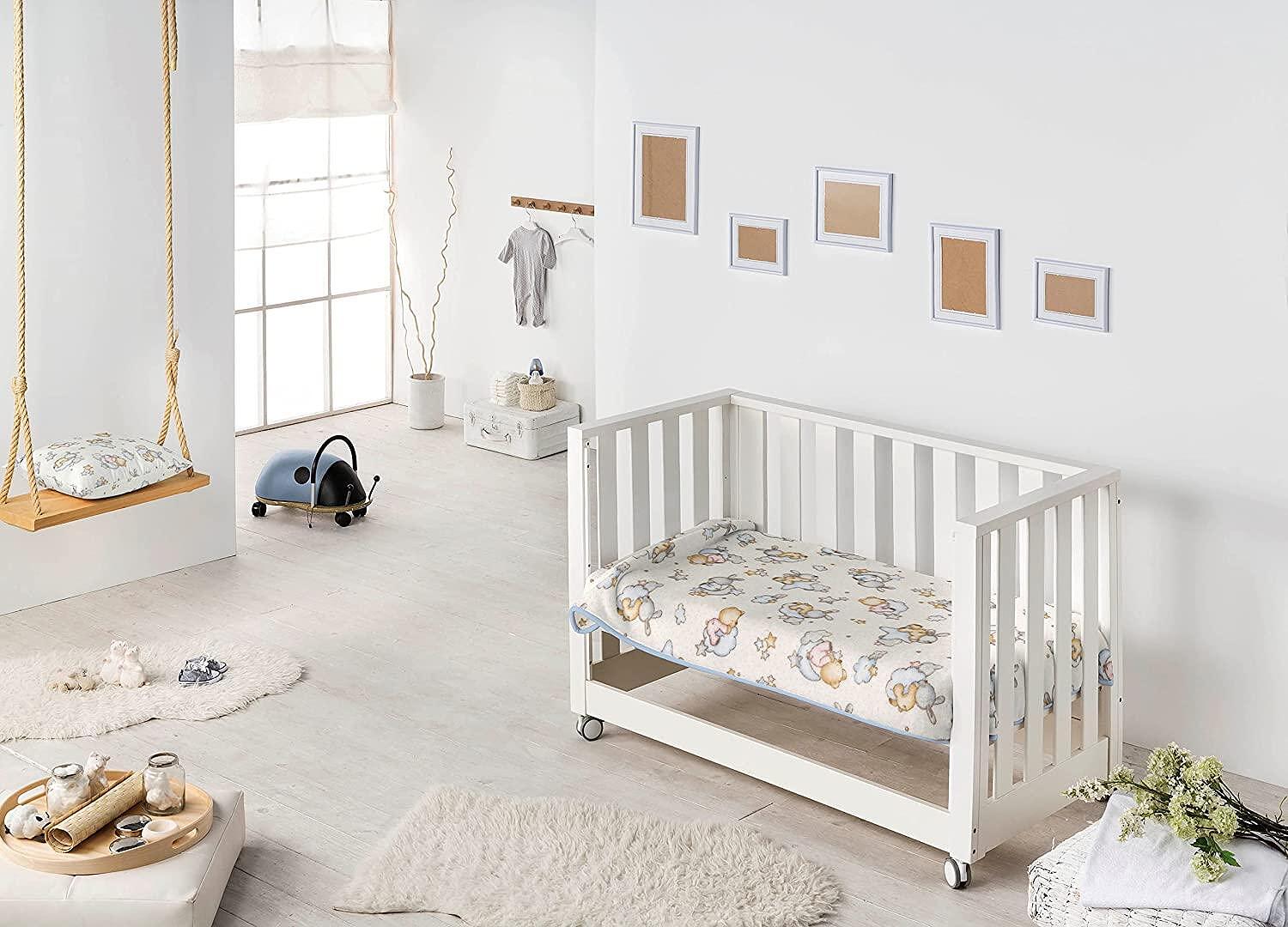 Бебешко Одеяло 80 110 См. Beige Blue Piel