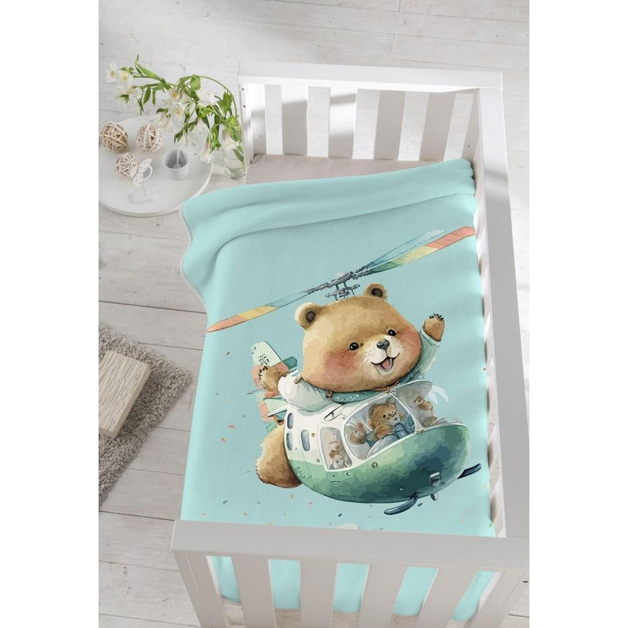Бебешко Одеяло Est Cuna Printed 80x110 См. Sea Green 6303 C 30 Piel