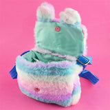 Geantă de umăr din pluș pentru fete „Unicorn colorat”, 18 cm