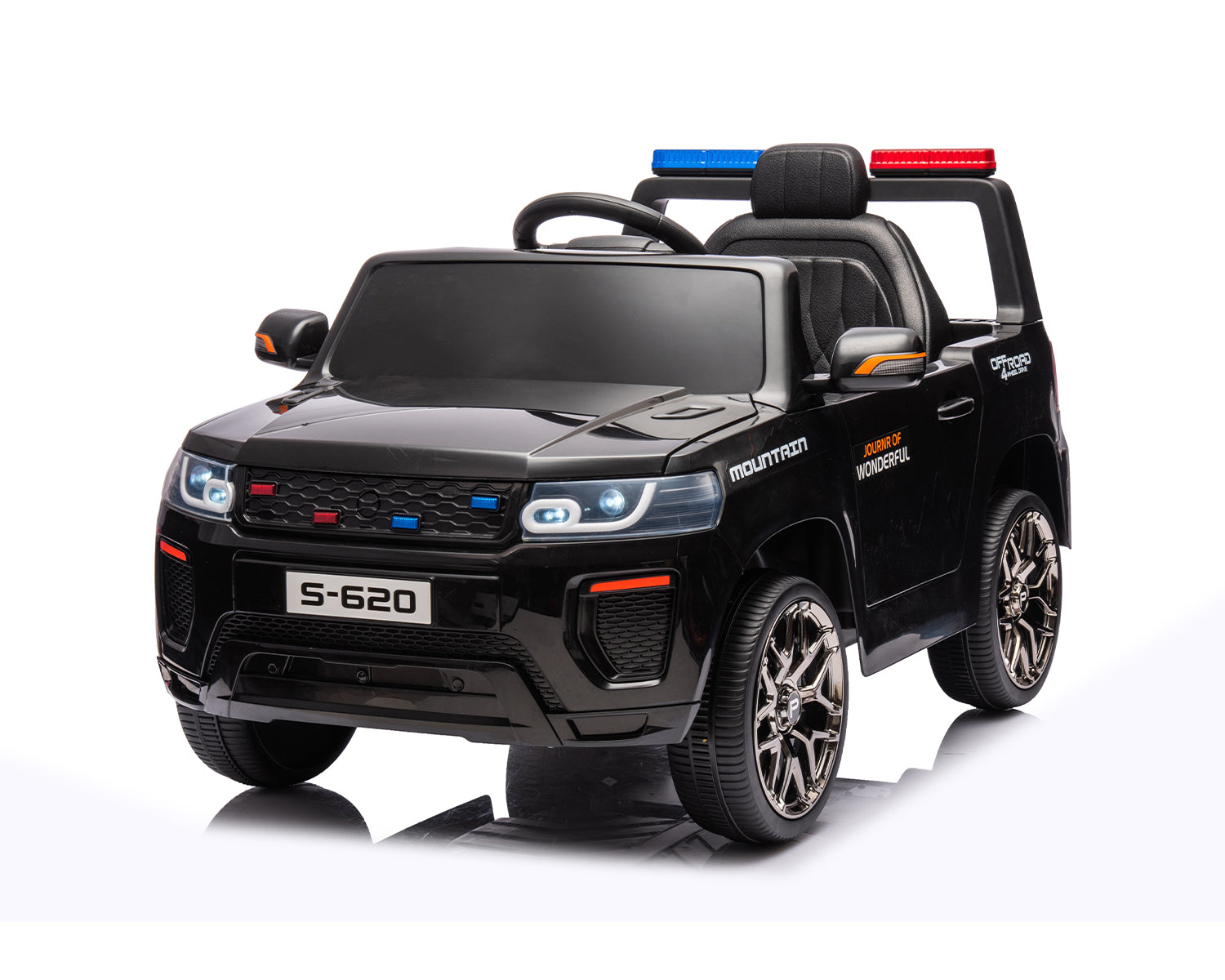 Акумулаторна Кола Polizei Black + Батерия 12V/4Ah