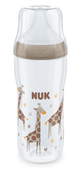Nuk Perfect Match Шише Рр 360Мл. Със Силиконов Биберон U, 6+Мес. Жираф