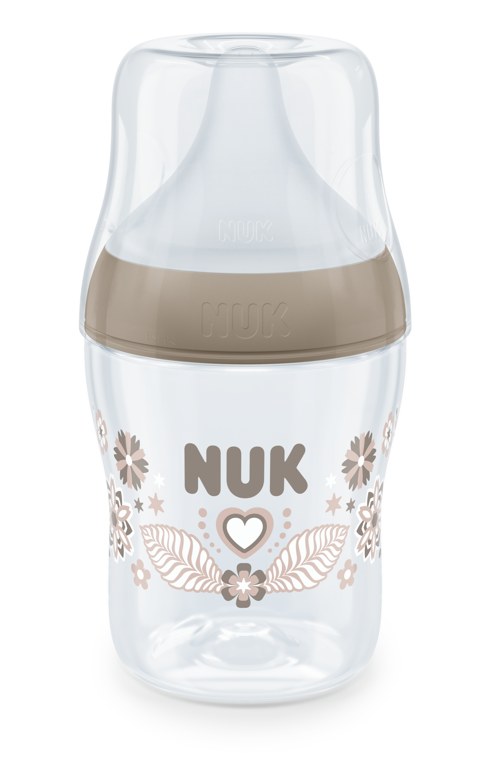 Nuk Perfect Match Шише Рр 150Мл. Със Силиконов Биберон За Хранене S, 0+Мес. Сърце