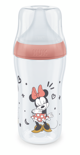 Nuk Perfect Match Шише Рр 260Мл. Със Силиконов Биберон За Хранене M, 3+ Мес. Minnie Червено