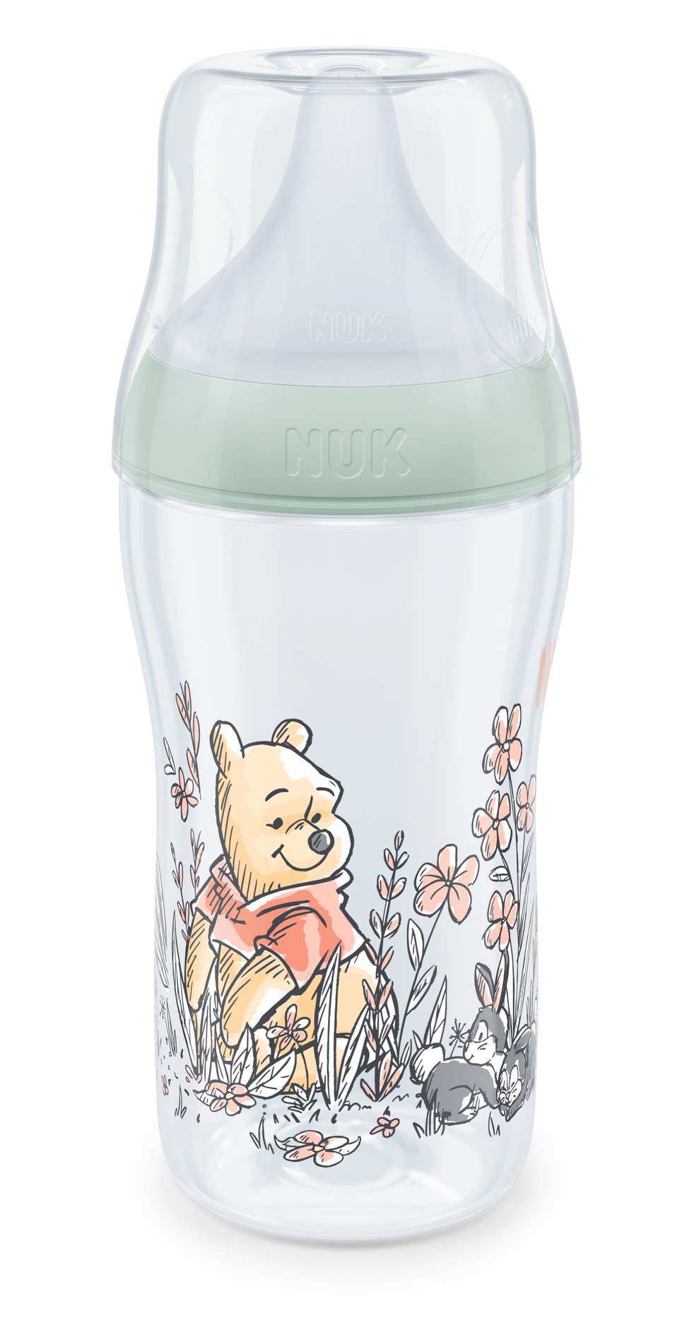Nuk Perfect Match Шише Рр 260Мл. Със Силиконов Биберон За Хранене M, 3+ Мес. Disney Мечо Пух