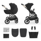 Prime 3 Бебешка Количка 2в1 Black Kinderkraft