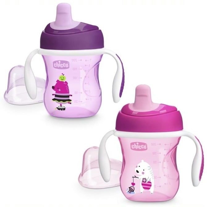 Неразливаща Се Чаша С Мундщук 6M+ Girl - Чаши - Chicco - BebeMama