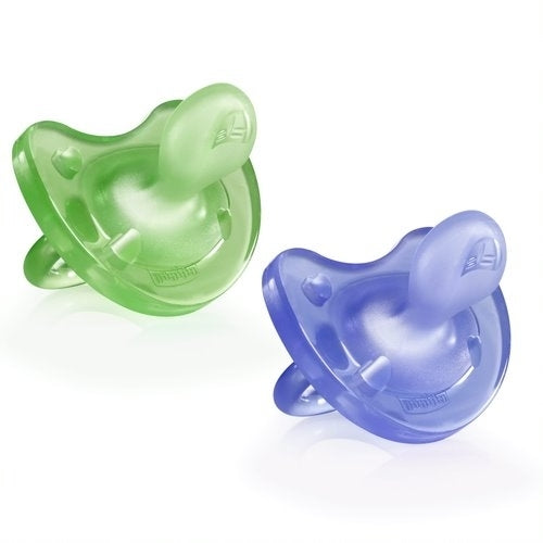 Залъгалка Physio Soft Silicone 6-16M 1 Бр. Зелено / Лилаво - Залъгалки - Chicco - BebeMama