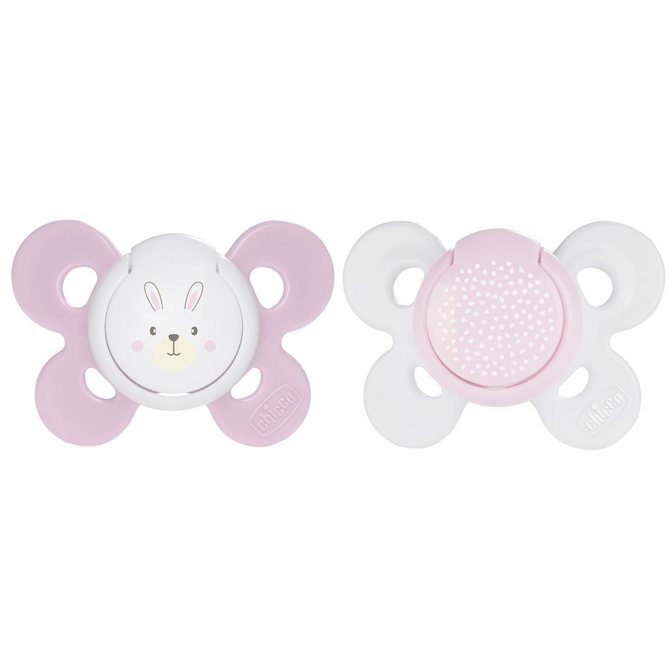 Силиконова Залъгалка Physio Comfort 0-6M 1 Брой Розова - Залъгалки - Chicco - BebeMama
