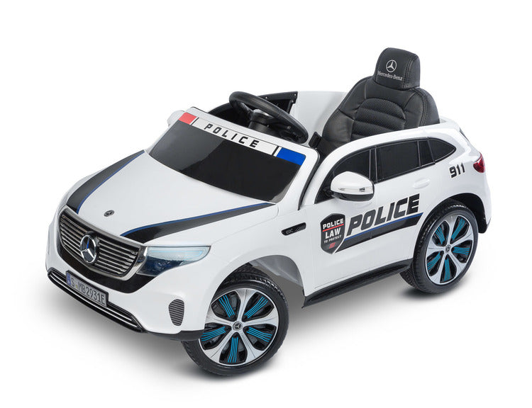 Акумулаторен Автомобил Mercedes Benz Eqc Police Бял Caretero Toyz