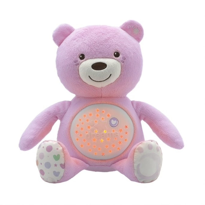 Мече С Проектор Розово - Нощни Лампи - Chicco Toys - BebeMama