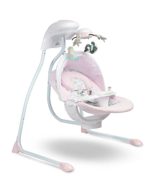 Електрическа Люлка Raffi Pink Caretero - Шезлонги И Люлки - Caretero - BebeMama
