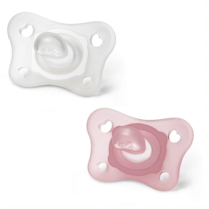 Биберон Physioforma Мини Силикон 0-2M 2 Бр. Момиче - Залъгалки - Chicco - BebeMama
