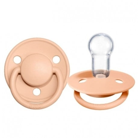 Силиконова Залъгалка De Lux Peach Sunset 0-36 - Залъгалки - Bibs - BebeMama