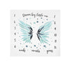 Муселинова Фотоподложка Wings Син 120X120 - Арт Спомени - Sensillo - BebeMama