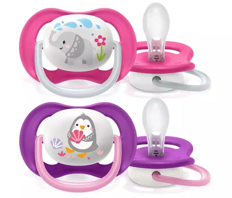 Залъгалки Ultra Air 6-18 Girl, 2 Броя - Залъгалки - Philips Avent - BebeMama