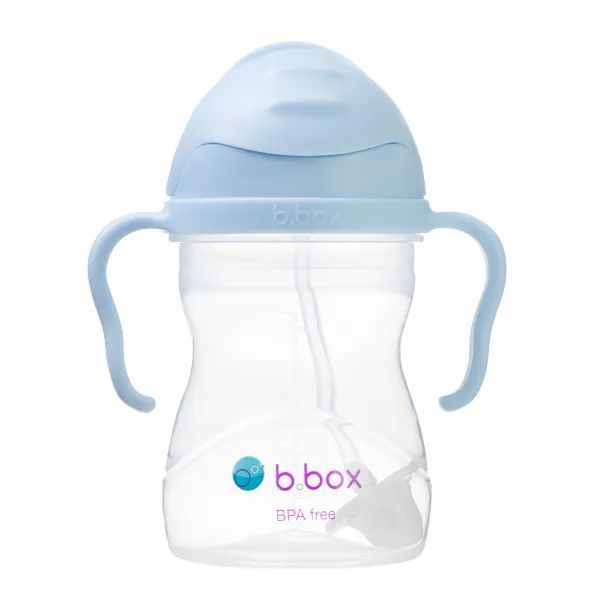 Бутилка Със Сламка Светло Синя B.Box - Шишета - B.Box - BebeMama