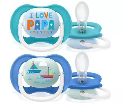 Залъгалки Ultra Air 6-18 Boy, 2 Броя - Залъгалки - Philips Avent - BebeMama