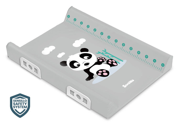 Подложка За Повиване Със Система За Безопасност - Africa Panda Grey - Повивалници - Sensillo - BebeMama