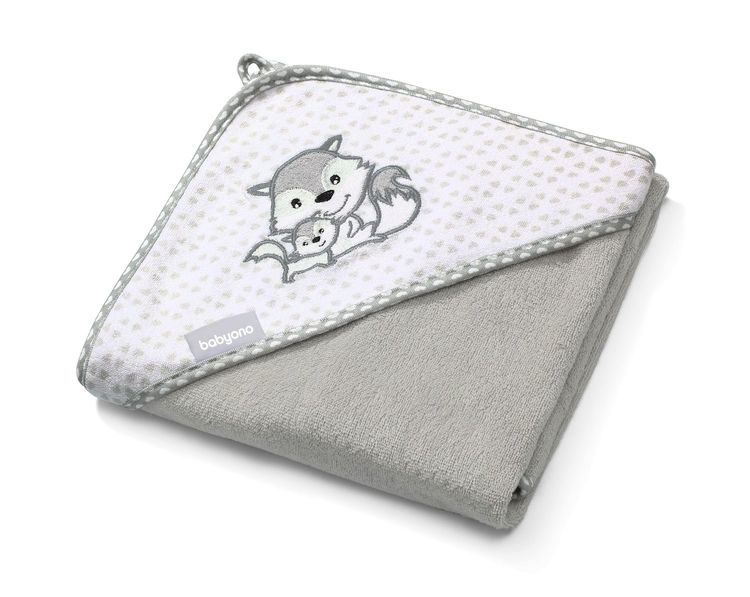 Бамбукова Хавлия С Качулка Сива Лисица - Хавлии - BabyOno - BebeMama