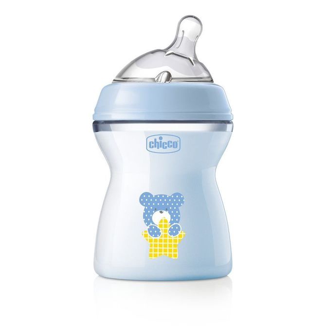 Шише Chicco - Natural Feeling 2+ 250 Мл Момче - Шишета За Хранене - Chicco - BebeMama