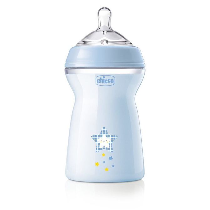Шише Chicco - Natural Feeling 6+ 300 Мл Момче - Шишета За Хранене - Chicco - BebeMama