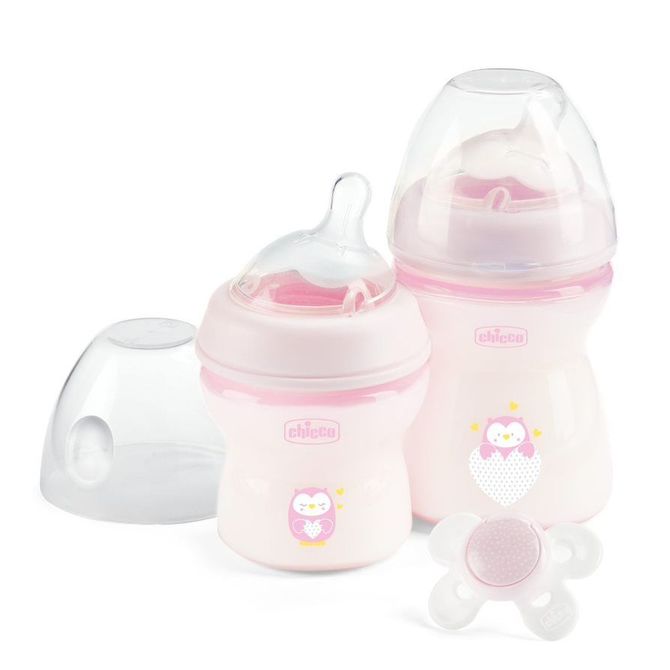 Подаръчен Комплект Шишета Chicco - Natural Feeling За Момиче - Шишета За Хранене - Chicco - BebeMama