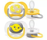 Залъгалки Ultra Air 6-18 Лимон, 2 Броя - Залъгалки - Philips Avent - BebeMama