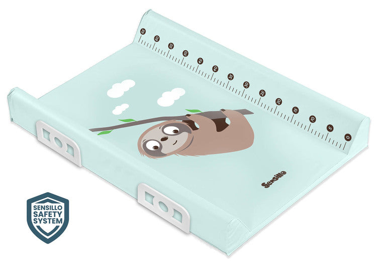 Подложка За Повиване Със Система За Безопасност - Africa Sloth Mint 70 См - Повивалници - Sensillo - BebeMama