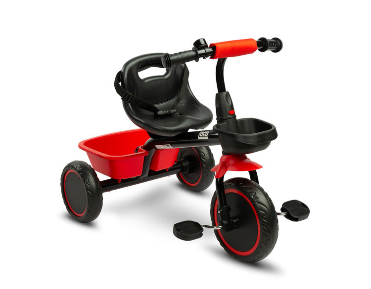 Триколка Loco Червен Caretero Toyz - Триколки - Caretero Toyz - BebeMama