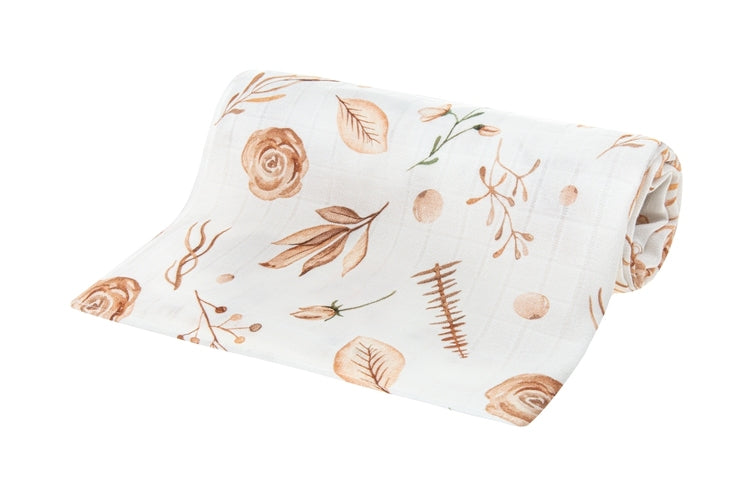 Бамбукова Пелена 30X30 Цветя Boho - Пелени - BebeMama - BebeMama