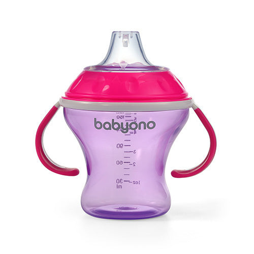 Неразливаща Се Чаша С Мек Накрайник 180 Мл Розова - Чаши - Babyono - BebeMama