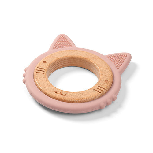 Дървена И Силиконова Гризалка Коте - Гризалки И Чесалки - BabyOno - BebeMama