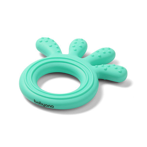 Силиконова Гризалка Octopus Зелен - Гризалки И Чесалки - Babyono - BebeMama
