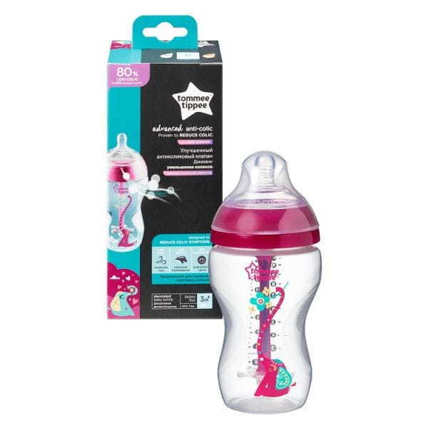 Бутилка 340 Мл. Anti-Colic Girl Advanced Tommee Tippee - Шишета За Хранене - Tommee Tippee - BebeMama
