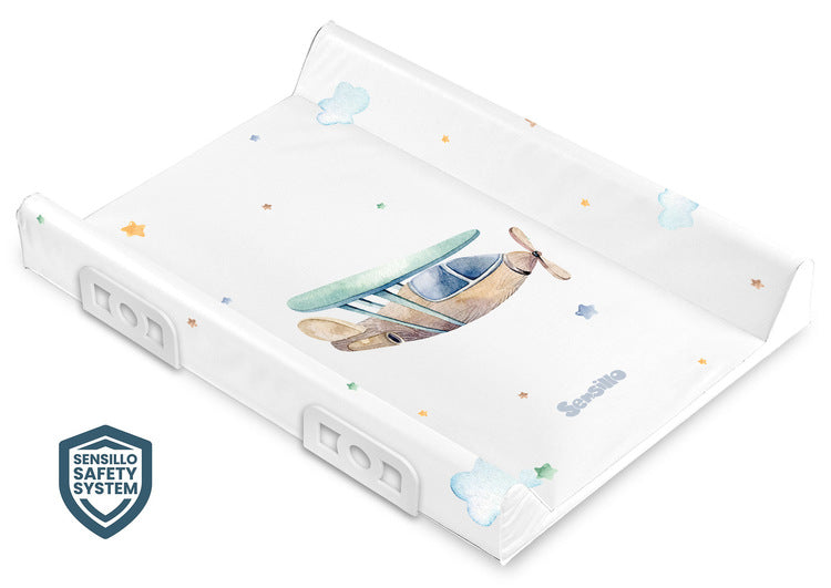Подложка За Повиване Със Система За Безопасност - Sky Airplane Brown 70 См - Повивалници - Sensillo - BebeMama