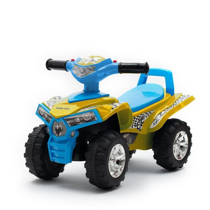Мотор Quad Rider Със Звук Жълто-Син - Коли И Кончета За Яздене - Baby Mix - BebeMama