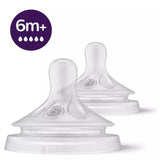 Биберони За Хранене Avent Natural Response 6+ Месеца, Сила На Потока 5, 2 Бр. - Биберони - Philips Avent - BebeMama