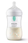 Biberon Philips Avent Natural Response cu valvă Airfree, 260 ml, 1+ luni, cu stele și ursuleți