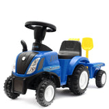 Tractor cu remorcă albastră
