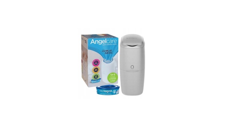 Контейнер + 1 Пълнител За Пелени Grey Angelcare - Кошове За Памперси - Angelcare Abakus - BebeMama