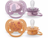 Suzetă moale 6-18 luni pentru fete Philips Avent Ultra Soft 