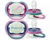 Нощна Залъгалка 6-18 Момиче 2 Бр.Philips Avent Ultra Air Night - Залъгалки - Philips Avent - BebeMama