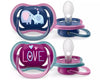 Залъгалка За Момиче 18+ 2 Бр. Philips Avent Ultra Air - Залъгалки - Philips Avent - BebeMama