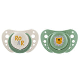 Suzetă Chicco Physio Air din silicon, formă anatomică, 2-6 luni, 2 buc., verde