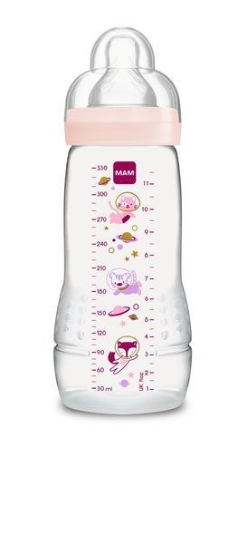 Бутилка 330 Мл Space Adventure Girl - Шишета За Хранене - Mam Baby - BebeMama