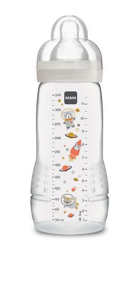 Бутилка 330 Мл Space Adventure Unisex - Шишета За Хранене - Mam Baby - BebeMama