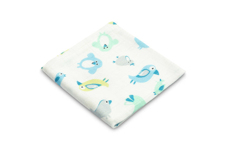 Бамбукова Пелена Blue Birds 75X75 - Пелени - Sensillo - BebeMama