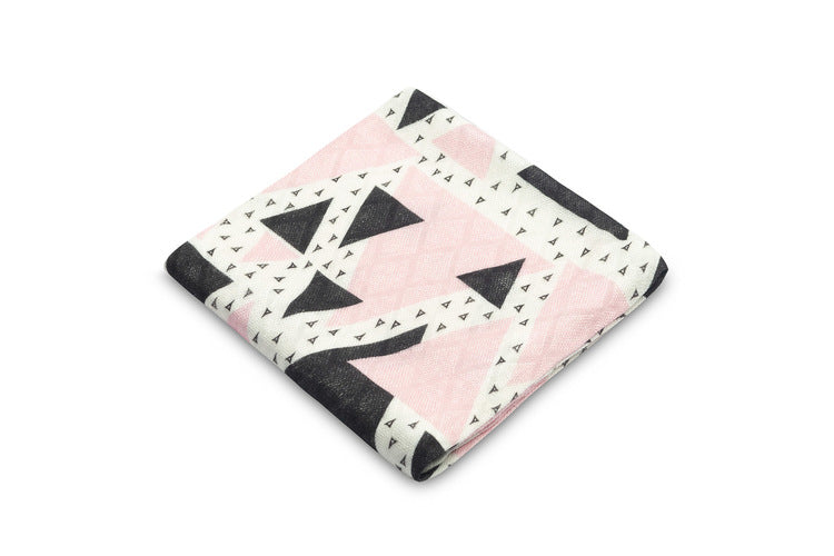 Бамбукова Пелена Pink Triangle 75X75 - Пелени - Sensillo - BebeMama