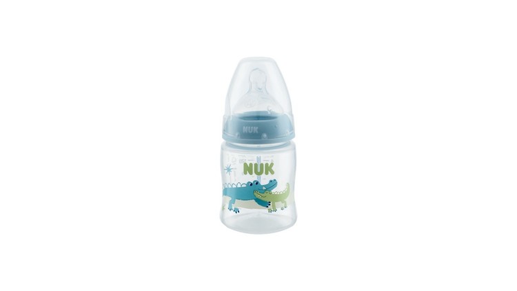 Бутилка First Choice+ Temperature Control 150Мл. Синя - Шишета За Хранене - Nuk - BebeMama