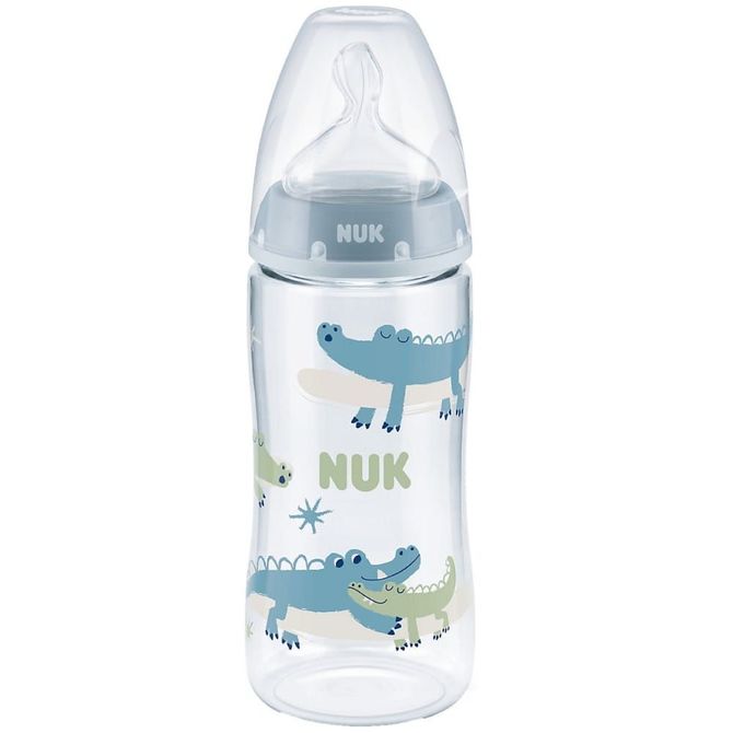 Бутилка First Choice+ Temperature Control 300Мл. Синя - Шишета За Хранене - Nuk - BebeMama
